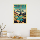 Poster Mount Fitz Roy Patagonia V09 (Cuisine)
