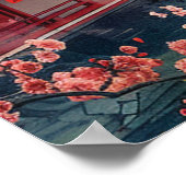 Poster Mount Fuji and Pagoda – Classic Japanese Landscape (Coin)