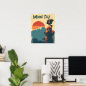 Poster Mount Fuji vintage (Bureau à domicile)