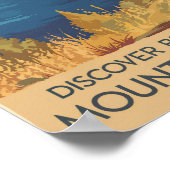 Poster Mount Gambier Australie Illustration Travel Art (Coin)