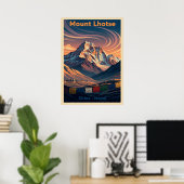 Poster Mount Lhotse Nepal-China V06 (Bureau à domicile)
