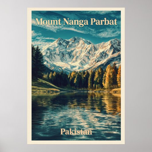 Poster Mount Nanga Parbat V03 (Devant)