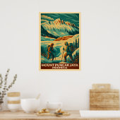 Poster Mount Puncak Jaya Indonesia V02 (Cuisine)