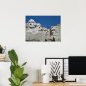 Poster Mount Rushmore, Dakota du Sud, Présidents des État (Bureau à domicile)