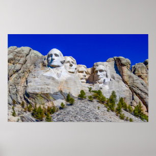Poster Mount Rushmore National Memorial