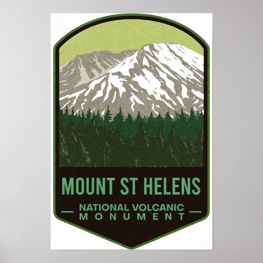 Poster Mount Saint Helens National Volcanic Monument (Devant)