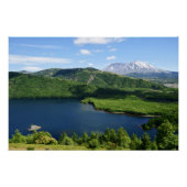 Poster Mount St Helens Coldwater Lake Scenic Landscape (Devant)