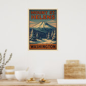 Poster Mount St. Helens Washington V04 (Cuisine)