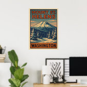 Poster Mount St. Helens Washington V04 (Bureau à domicile)