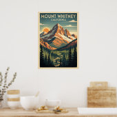Poster Mount Whitney California V04 (Cuisine)
