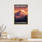 Poster Mount Whitney California V06 (Cuisine)