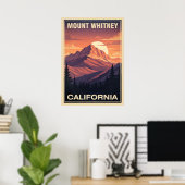 Poster Mount Whitney California V06 (Bureau à domicile)
