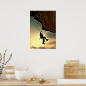 Poster Mountain climber beautiful scenery (Cuisine)
