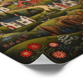 Poster Mountain Community American Folk Art (Coin)