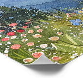 Poster Mountain Floral Celebration Of Life Welcome Sign (Coin)