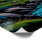 Poster Mountain Majesty: Nature-Inspired Graffit (Coin)
