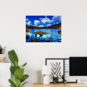 Poster Mountain Noir Québec, Canada - Photographie de voy (Bureau à domicile)