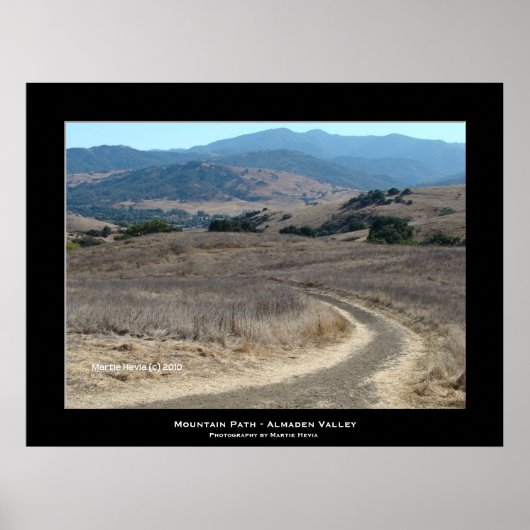 Poster "Mountain Path - Almaden Valley" (Devant)