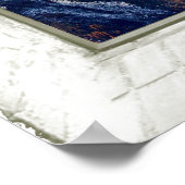 Poster Mountain Peaks Afficher la fausse fenêtre courbe (Coin)