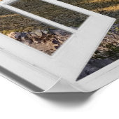 Poster Mountain Peaks View Trompe l'oeil Fake Window (Coin)