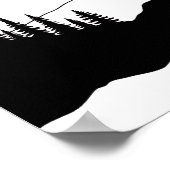 Poster Mountain Pine Silhouette (Coin)