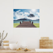 Poster Mountain Scene (Keuken)