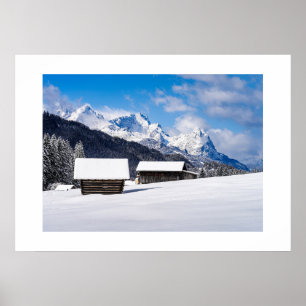 Poster Mountain Scene