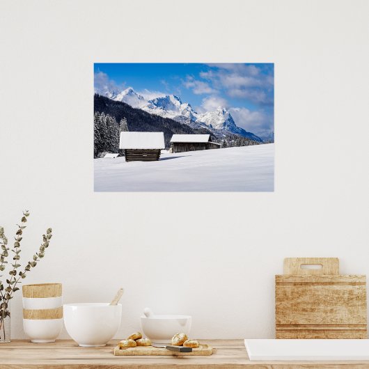 Poster Mountain Scene (Keuken)