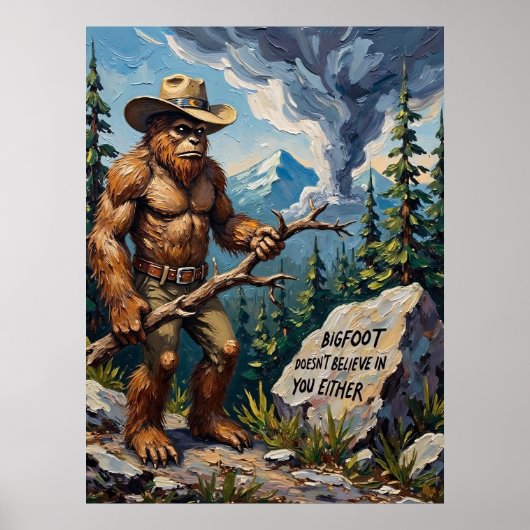 Poster Mountain Skeptic : La sagesse boisée de Bigfoot (Devant)