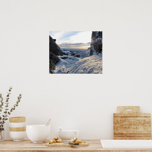 Poster Mountain Sunrise (Cuisine)