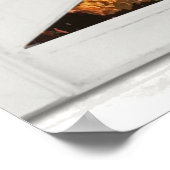 Poster Mountain Sunrise Vue Trompe l'oeil Faux Window (Coin)