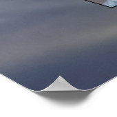 Poster Mountain Sunset Golden Rays Photo Deux arbres de l (Coin)