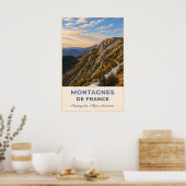 Poster Mountain Trail Through the French Alps (Cuisine)