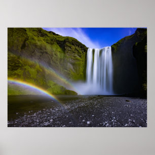 Poster Mountain waterfall