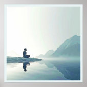 Poster Mountain Zen Conception pacifique de méditation (Devant)