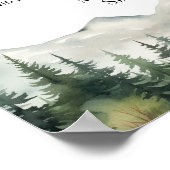 Poster Mountains and Pines 6 Tables Wedding Seating (Coin)