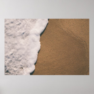 Poster Mousse de mer sur sable
