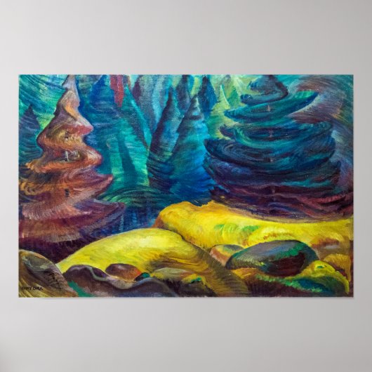 Poster Mousse jaune | Emily Carr | (Devant)