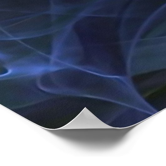 Poster Mousson bleue (Coin)