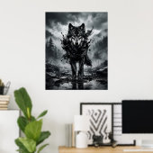 Poster Mousson du Loup d'Encre (Bureau à domicile)