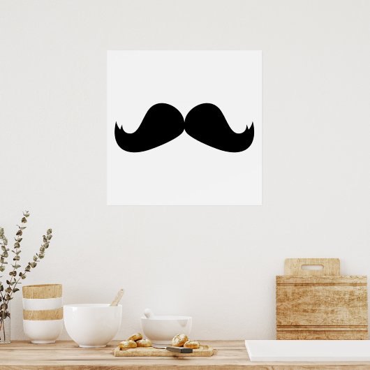 Poster Moustache (Cuisine)