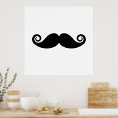 Poster Moustache curée (Cuisine)