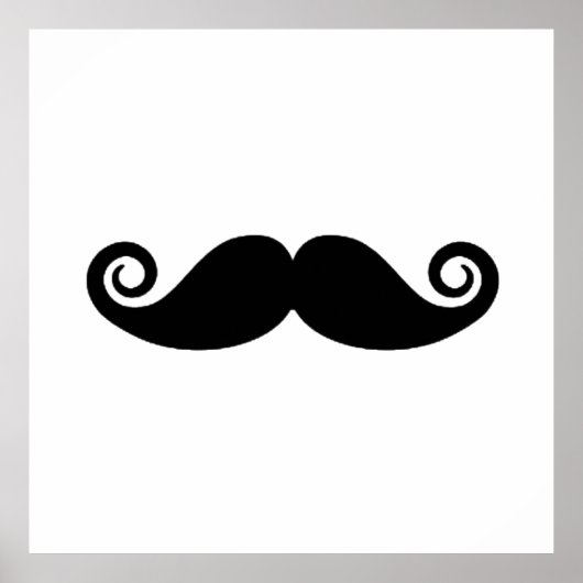 Poster Moustache curée (Devant)