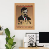 Poster Moustache - Emiliano Zapata (Bureau à domicile)