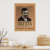Poster Moustache - Emiliano Zapata (Cuisine)