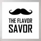 Poster Moustache Le Saveur De Saveur (Devant)