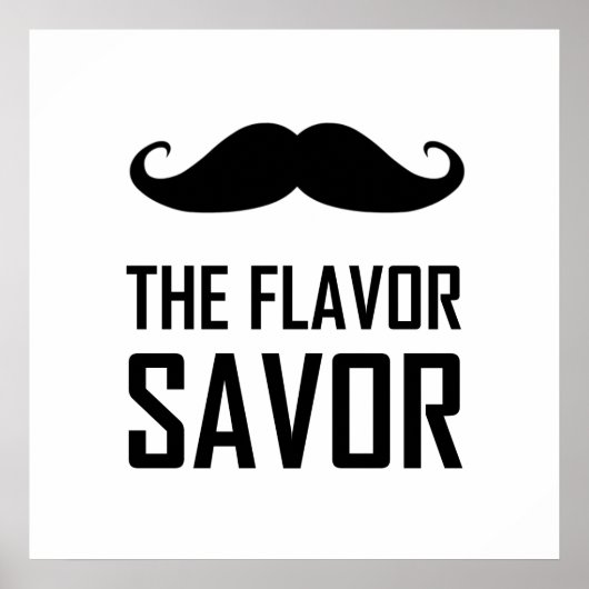 Poster Moustache Le Saveur De Saveur (Devant)