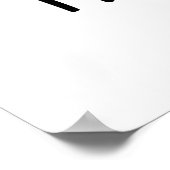 Poster Moustache moustache de chien drôle (Coin)