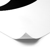 Poster Moustache noire (Coin)