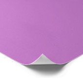 Poster Moustache violette (Coin)